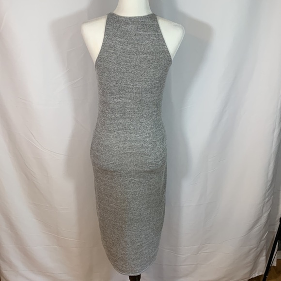 Wilfred Free Aritzia Light Grey Maxi Bodycon Dress - Picture 5 of 9